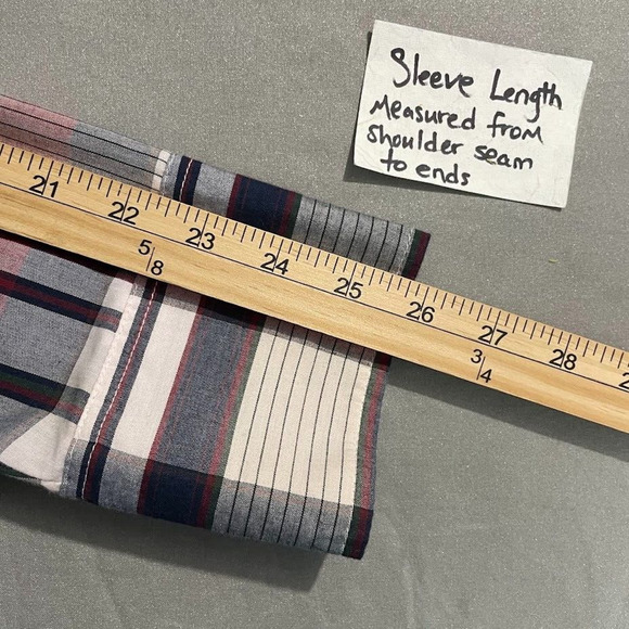 Vtg Rustler Mens Size 16 34 / 35 Pearl Snap X Long Tails Western Shirt Cowboy - Picture 10 of 10